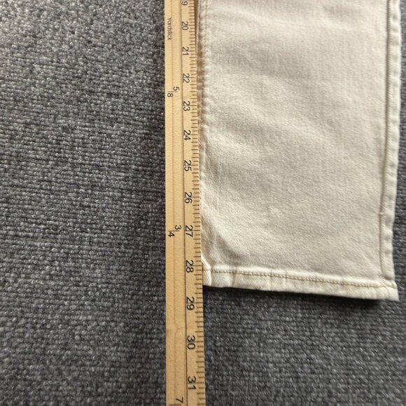 NWT Seven7 Jeans Slim Straight Ivory High Rise Denim Pants Fitted Hips Ladies - Picture 7 of 16